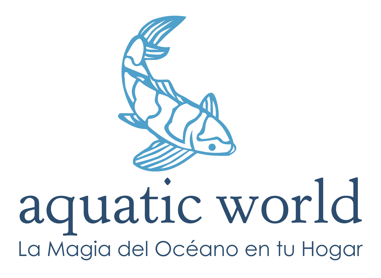 logotipo aquatic world